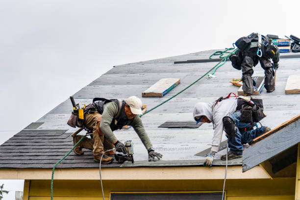 Professional Roofing technician working in Lowell, OR